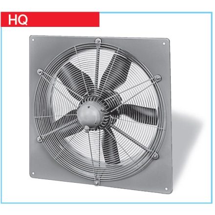 Helios HQW 560/4 TK axiálventilátor, védőráccsal, négyszög lemezen, ~1, 230V